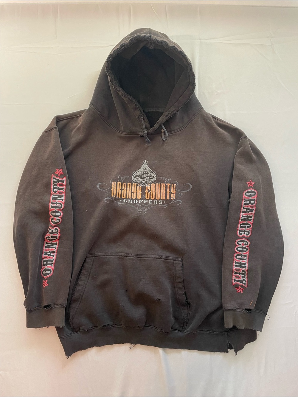 Vintage Thrashed Orange County Choppers Hoodie